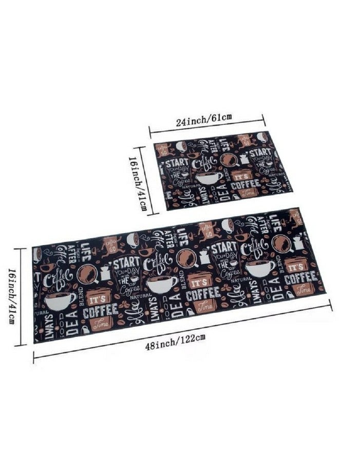 Home-Cloud سجادة مطبخ فاخرة مضادة للإرهاق من هوم كلاود، مطبوعة، سميكة، مضادة للانزلاق، قابلة للغسل، بحجم كبير، سجادة مطبخ مصممة قابلة للطي للمنزل وغرفة النوم (41 × 122 سم × 61 سم، مستطيلة) - Image 3