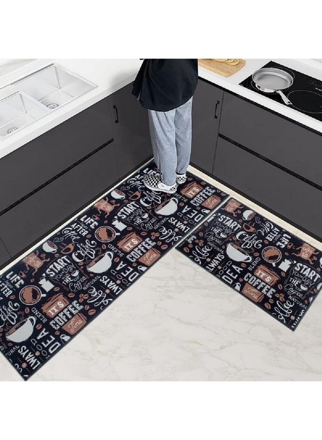 Home-Cloud سجادة مطبخ فاخرة مضادة للإرهاق من هوم كلاود، مطبوعة، سميكة، مضادة للانزلاق، قابلة للغسل، بحجم كبير، سجادة مطبخ مصممة قابلة للطي للمنزل وغرفة النوم (41 × 122 سم × 61 سم، مستطيلة) - Image 5