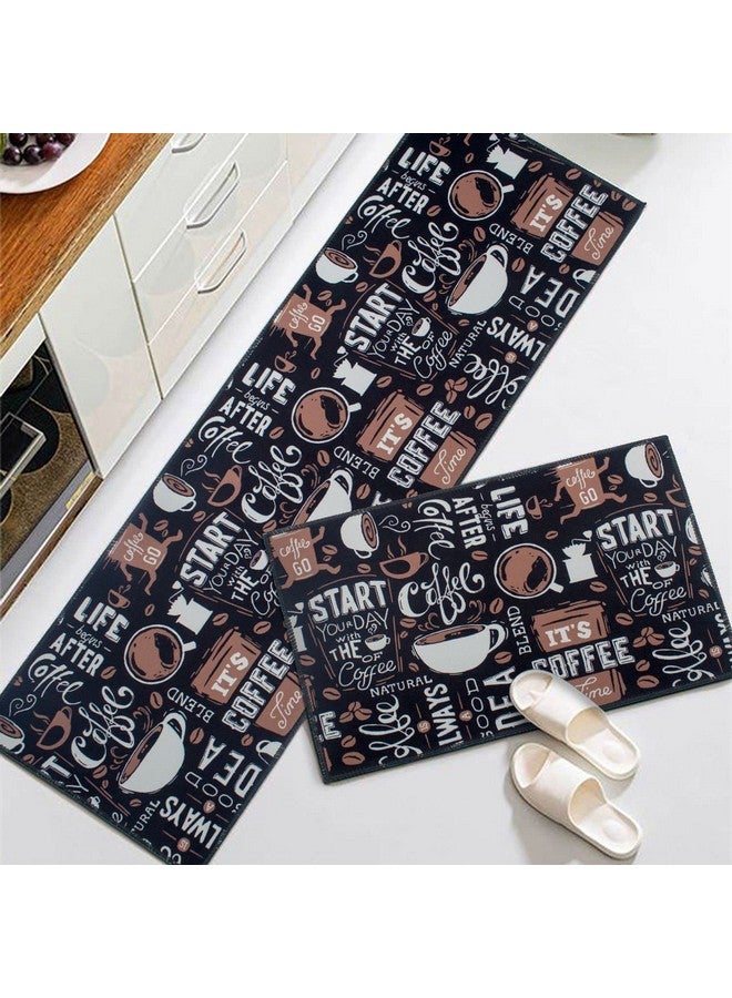 Home-Cloud سجادة مطبخ فاخرة مضادة للإرهاق من هوم كلاود، مطبوعة، سميكة، مضادة للانزلاق، قابلة للغسل، بحجم كبير، سجادة مطبخ مصممة قابلة للطي للمنزل وغرفة النوم (41 × 122 سم × 61 سم، مستطيلة) - Image 1