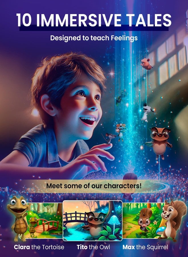 Heromask Tales: 3D Stories in 5 Languages | Gift Ages 4-10 | Innovative Educational Hologram Pyramid | Narrated by Native Storytellers in Multiple Languages to Develop Kids' Emotional Intelligence - Image 4