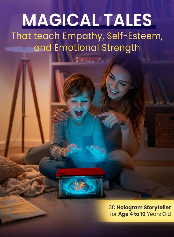 Heromask Tales: 3D Stories in 5 Languages | Gift Ages 4-10 | Innovative Educational Hologram Pyramid | Narrated by Native Storytellers in Multiple Languages to Develop Kids' Emotional Intelligence - Image 2