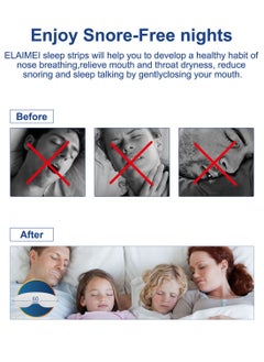 Elaimei Sleep Strips Gentle Sleep Mouth Strip for Sleeping Quality Improvement and Better Nose Breathing and Less Mouth Breathing to Maintain Natural Face Shape and Relieve Snoring Instantly 90pcs  - Image 5