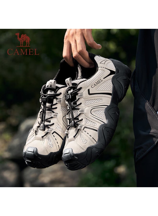 Camel Mesh Outdoor Hiking Casual Ugly-cute Shoes For Couples, G25m076104, Beige/black, Size 36 - Image 3