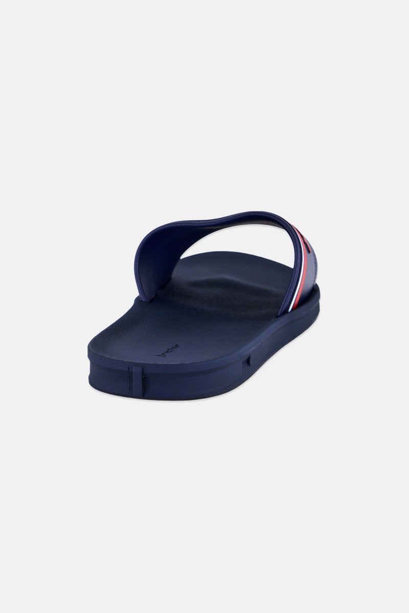 RIDER Kids Boy Strike Plus Slip On Slides, Navy Blue - Image 3