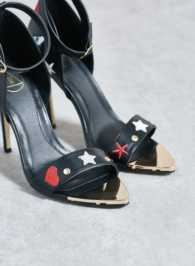 Missguided Sandals with Patches