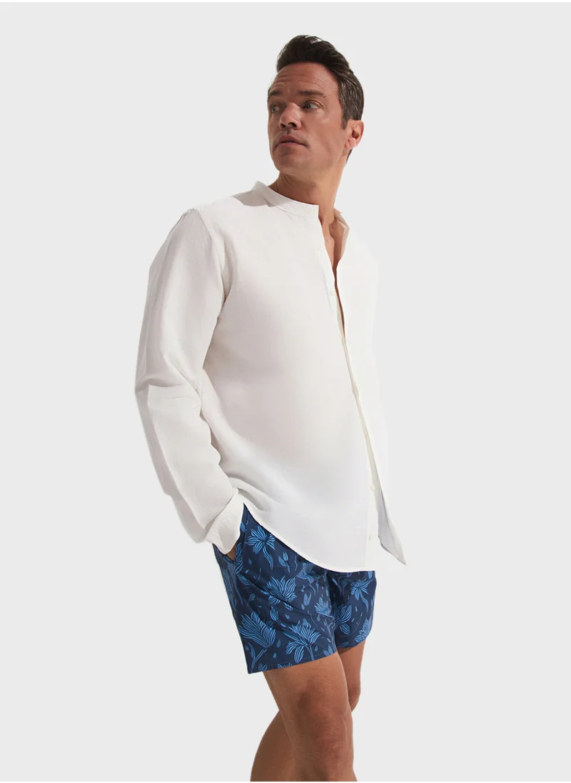 JUNE Patterned Swim Shorts
