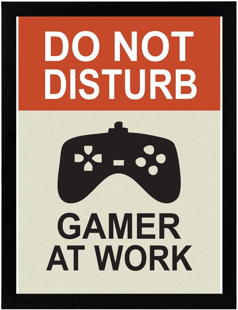 5 Ace Do Not Disturb Warning Gamer at Work Wall Poster Without Frame, 300 GSM - 12X18 (Multicolor) - Image 5