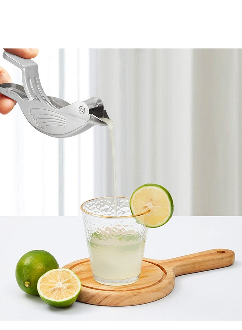 SYOSI Lemon Lime Squeezer, Hand Juicer Lemon Squeezer, Stainless Steel Lemon Slice Squeezer,  Max Extraction Manual Citrus Juicer - Image 2