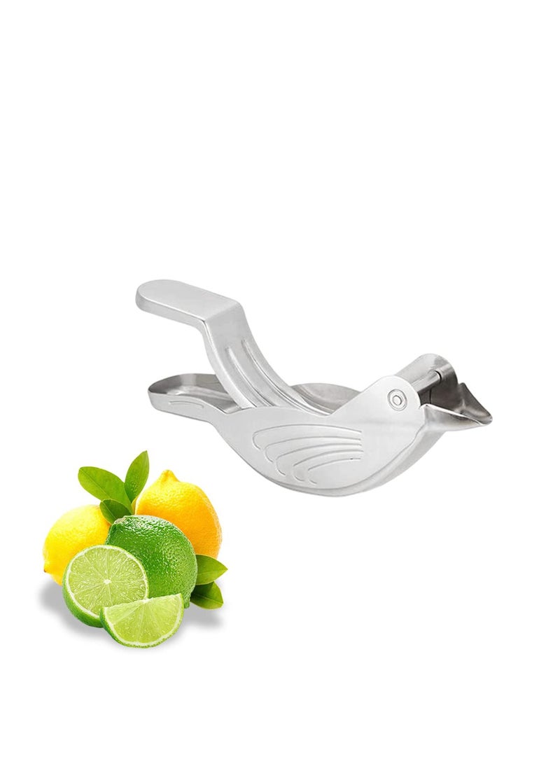 SYOSI Lemon Lime Squeezer, Hand Juicer Lemon Squeezer, Stainless Steel Lemon Slice Squeezer,  Max Extraction Manual Citrus Juicer - Image 1