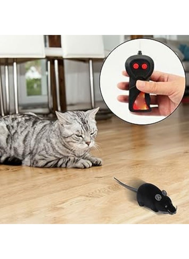 Generic - Mouse Cat Toy Wireless Remote Control Pet Toys Interactive Plush Mouse RC Electronic Rat Mice Toy For Kitten Cat Funny Cat Toy Mouse Wireless Remote Control Simulation Mouse - Image 1