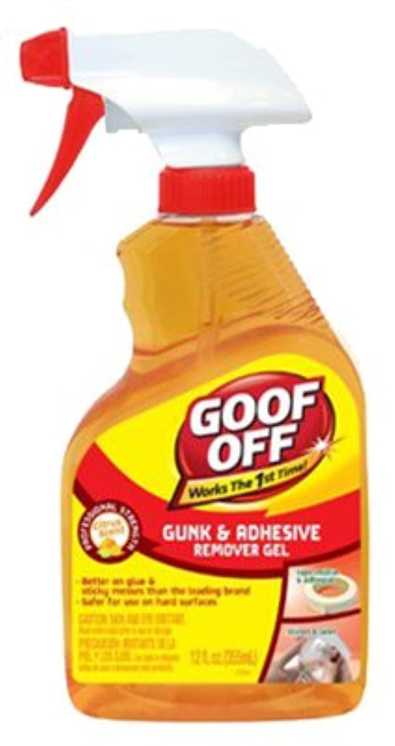 Goof Off FG790 Gunk Adhesives Remover, 12 oz, Bottle, Light Orange - Image 2