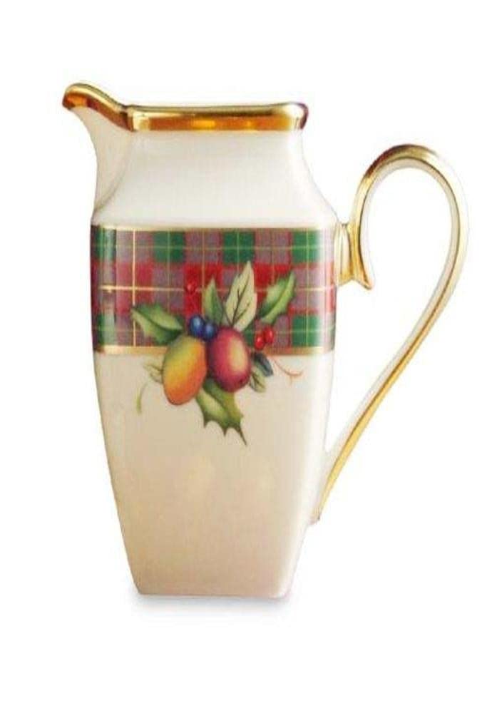 Lenox Holiday Tartan Square Creamer