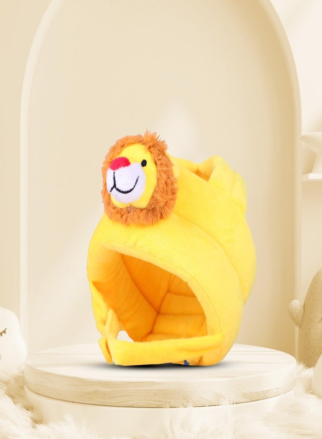 كوكو خوذة أمان للأطفال الصغار من كوكو - واقي رأس قابل للتعديل للزحف والمشي - قبعة ناعمة وخفيفة الوزن ومضادة للسقوط للأطفال الرضع والأطفال - معدات أمان مثالية للرأس (أسد أصفر) - Image 3