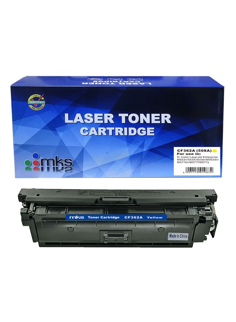 MKS Toner Cartridge CF362A Compatible with HP Color LaserJet Enterprise M552 / M553 - Image 1