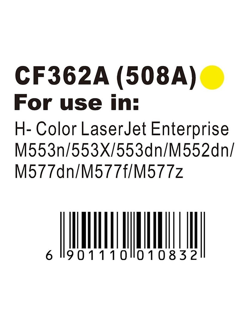 MKS Toner Cartridge CF362A Compatible with HP Color LaserJet Enterprise M552 / M553 - Image 2