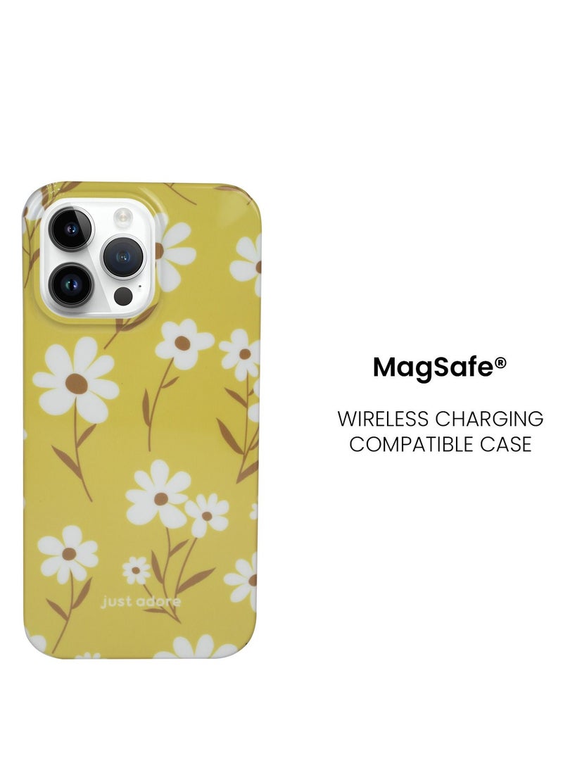 just adore Apple iPhone 14 Pro Max Case Designer Case iPhone Camera Protection Light Weight Cover Mustard Yellow - Image 2