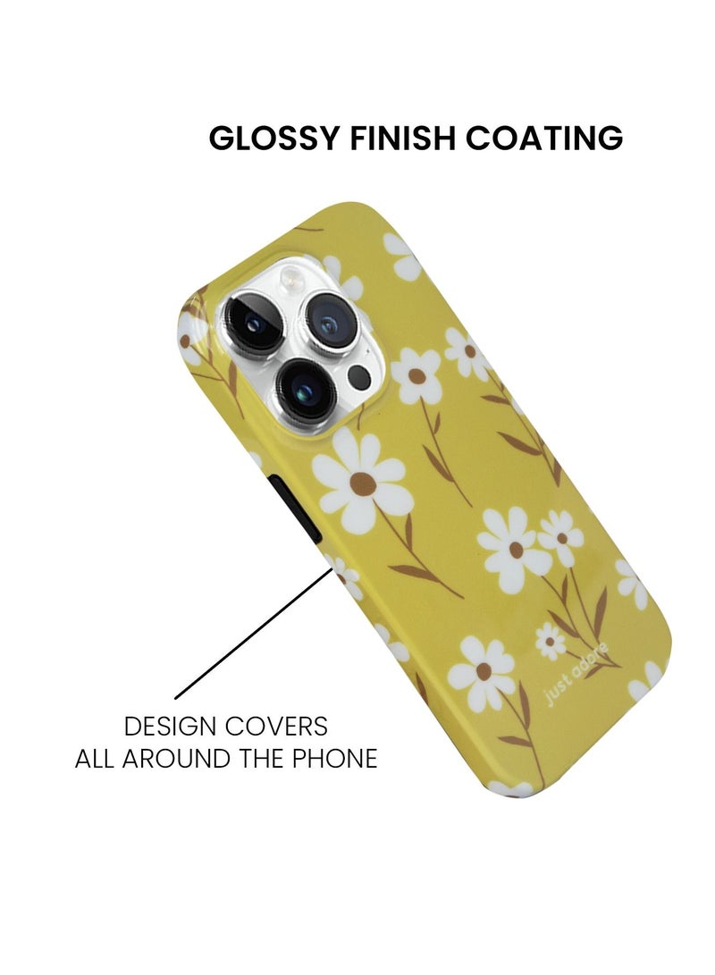 just adore Apple iPhone 14 Pro Max Case Designer Case iPhone Camera Protection Light Weight Cover Mustard Yellow - Image 5