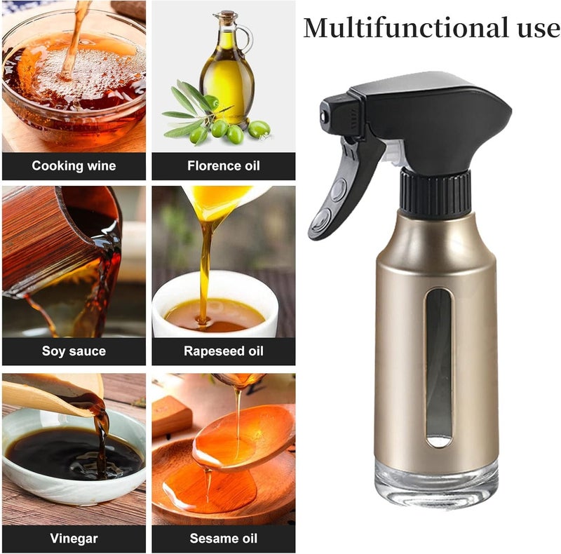 Micyples Olive Sprayer for Cooking,ABS Plastic Olive Oil Mister for Air Fryer Black Nozzel Dispenser Bottles Fat Reduction Glass Oil Control Spray Pot 6.35oz 180ml Capacity - Image 4