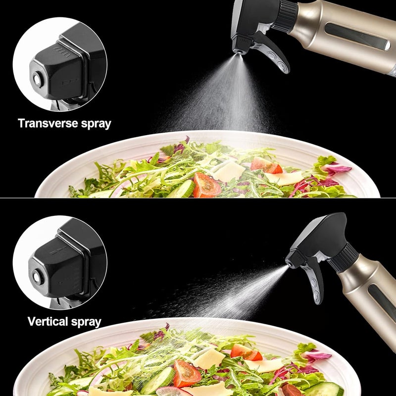 Micyples Olive Sprayer for Cooking,ABS Plastic Olive Oil Mister for Air Fryer Black Nozzel Dispenser Bottles Fat Reduction Glass Oil Control Spray Pot 6.35oz 180ml Capacity - Image 2