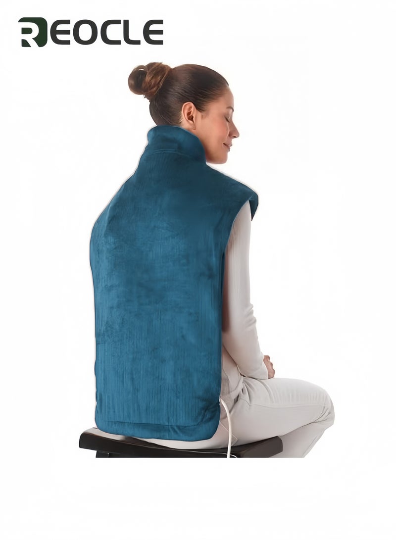 REOCLE Shoulder Heating Blanket Shoulder And Neck Electric Heating Pad With Vibration Massage Function Used To Relax The Back Shoulder And Neck Muscles - Image 3