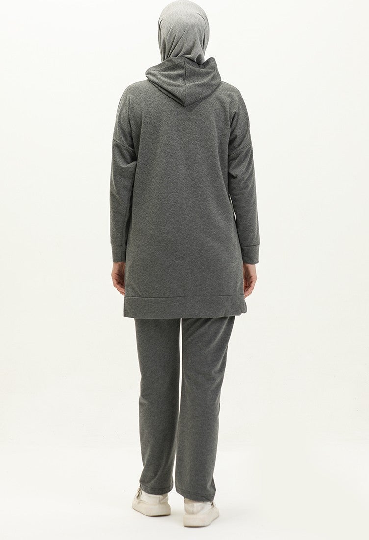 Sefa Merve Double Tracksuit 23009-01 Gray - Image 5