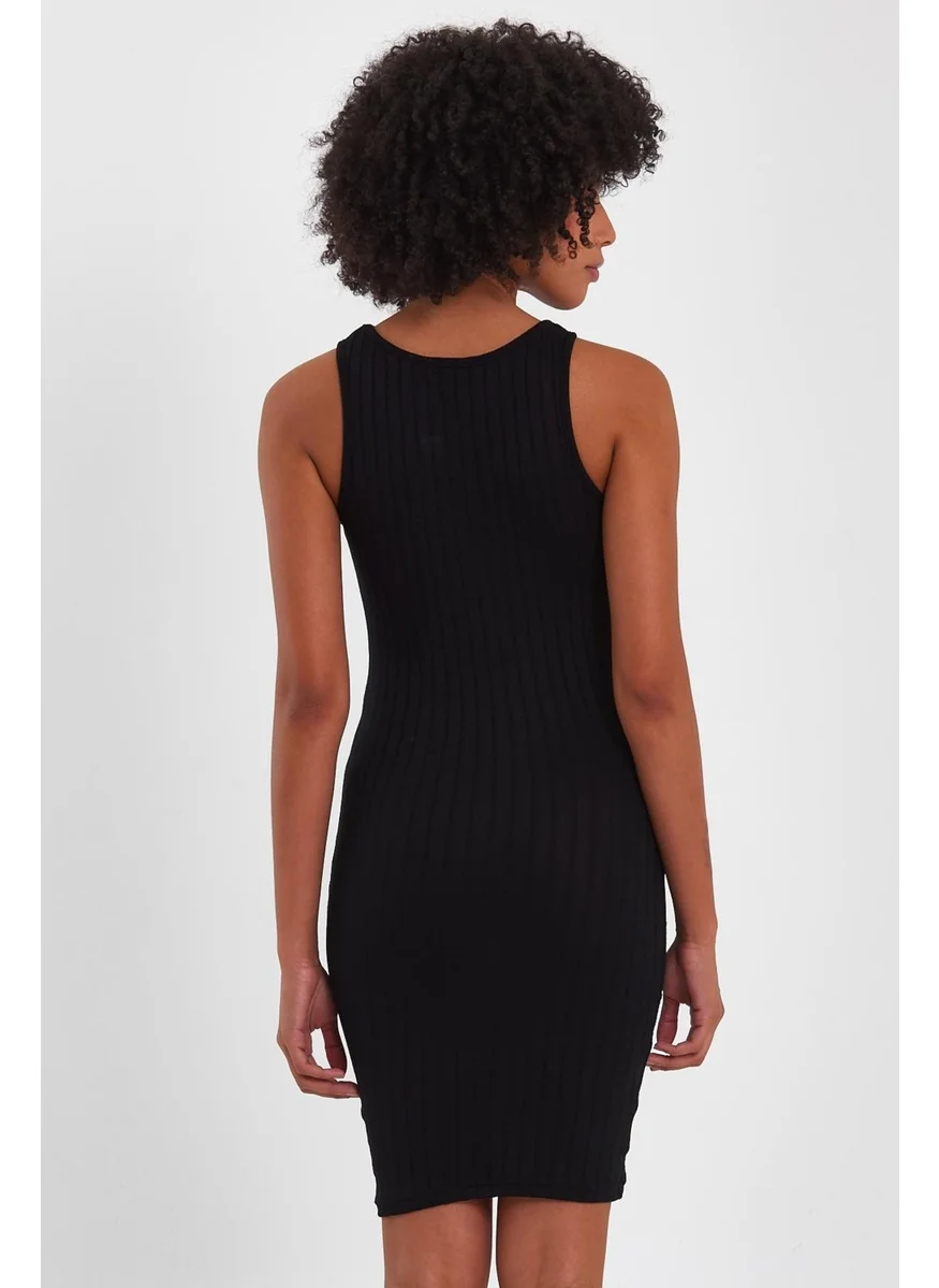 Alexander Gardi Sleeveless Ribbed Dress