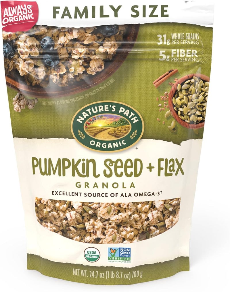 Nature's path جرانولا بذور اليقطين + الكتان العضوية من ناتشرز باث - Image 1