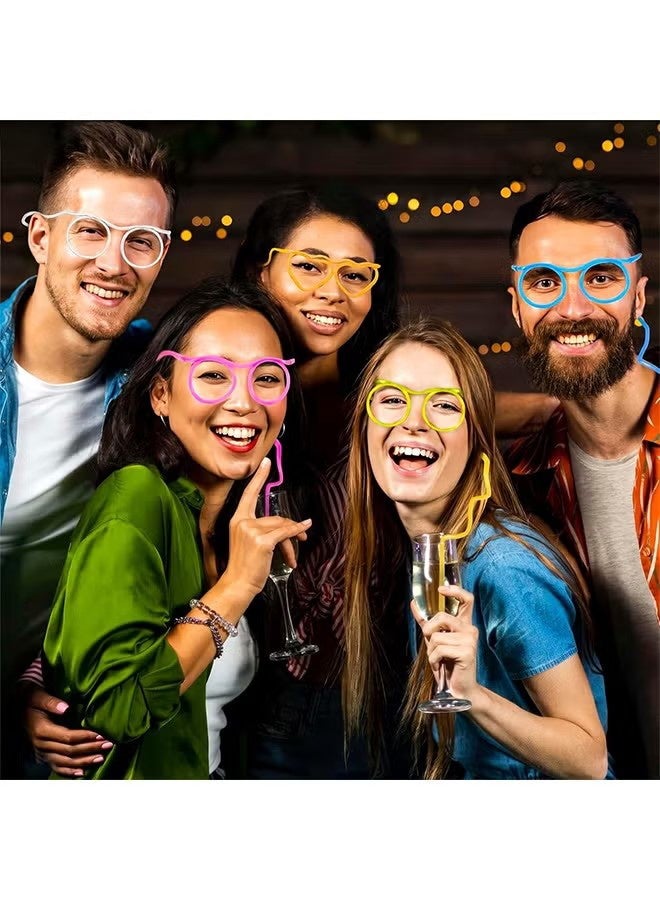 واي جيه 5 قطع من القش القش القش بلاستيك القش القش غطاء القش القش قابل لإعادة الاستخدام القش للأطفال القش شرب حزب البالغين القش متعة للعين القش أنبوب لعبة و Birthday Party Set (باللغة الإنجليزية) - Image 5