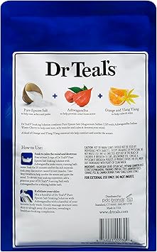 Dr. Teals Dr Teals Epsom Salts Calm Your Mind Ashwagandha 3Lb 136Kg - Image 4