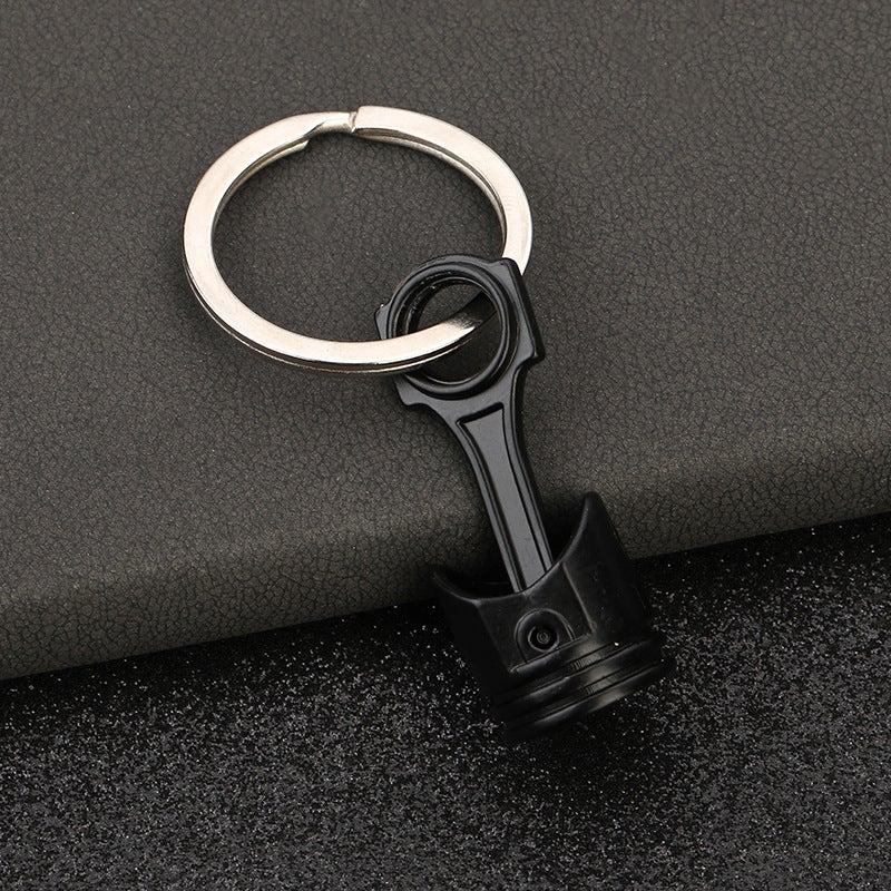 Creative Piston Car Keychain Metal Accessory White K Piston - Image 3