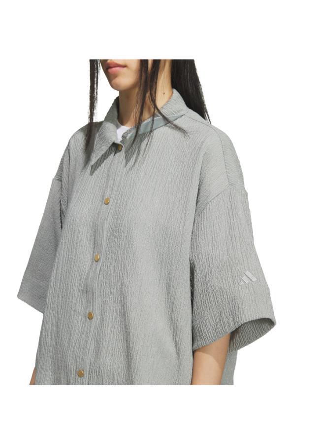 اديداس قميص بأكمام قصيرة SOFTLUX SHEER LOOSE FIT COLLAR - Image 3