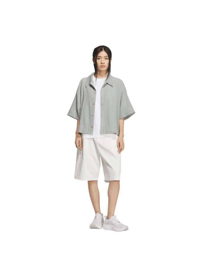 اديداس قميص بأكمام قصيرة SOFTLUX SHEER LOOSE FIT COLLAR - Image 5