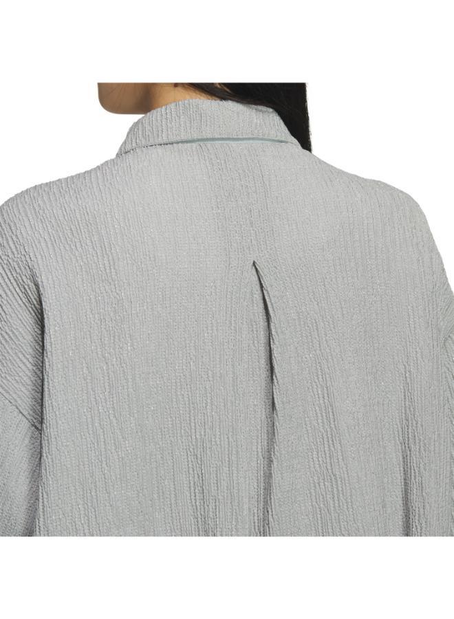 اديداس قميص بأكمام قصيرة SOFTLUX SHEER LOOSE FIT COLLAR - Image 4