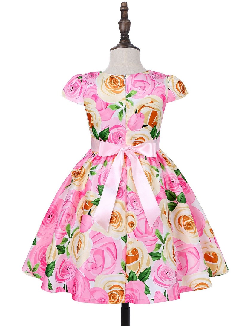 Loquat Girl princess dress Pink - Image 2