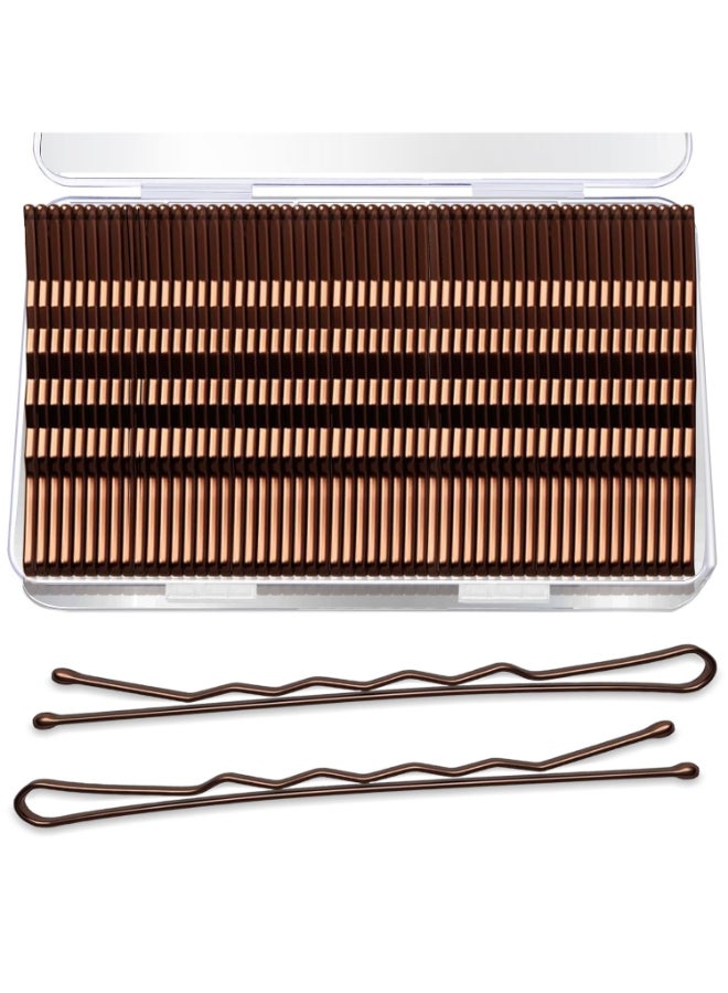 AITRAI 276 Large Bobby Pins Brown AITRAI 240PCS Extra Long Bobby Pins for Thick Hair Jumbo Hair Pin for Women with Box - Image 2