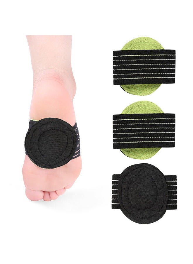 2 Pairs Arch Support Pad Orthotic Shoe Insert for Flat Foot Pain Plantar Fasciitis PTTD Arch Flatfoot Orthotics Massage Pad Insoles Foot Sleeves - Image 3
