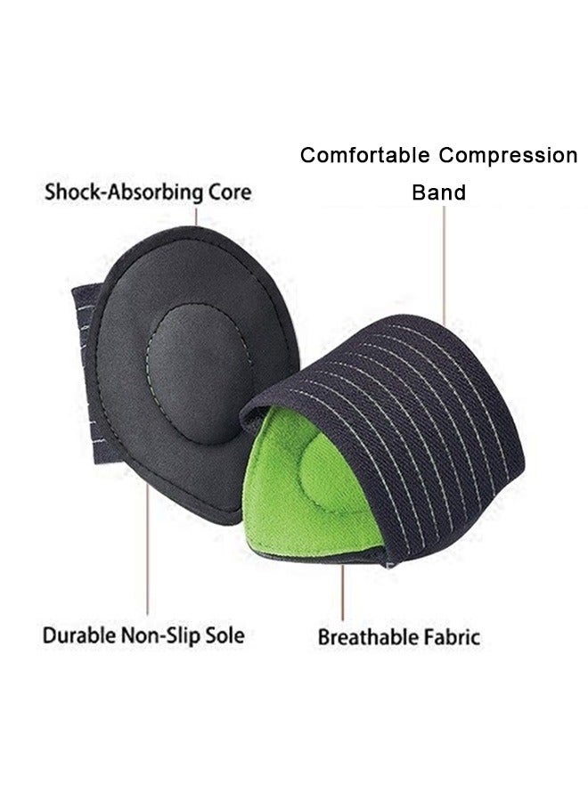 2 Pairs Arch Support Pad Orthotic Shoe Insert for Flat Foot Pain Plantar Fasciitis PTTD Arch Flatfoot Orthotics Massage Pad Insoles Foot Sleeves - Image 5