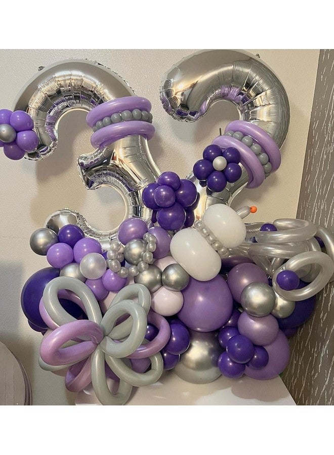 BBPOOL 3 Number Balloons Silver 3 Balloons Number 40 Inch Number 3 Foil Mylar Balloons for 3 Birthday Anniversary Events Party - Image 4