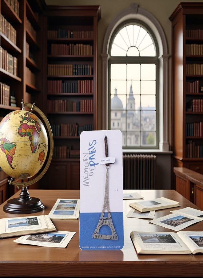 قطعة واحدة (برج إيفل) فاصل كتاب معدني مجوف، فاصل كتاب معدني على شكل برج إيفل وتمثال الحرية في لندن، مناسب للمدارس والمكاتب، وأغلفة الكتب وملحقاتها. - Image 4