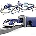 Wdmiya Train Sets for Toddlers 66 Pcs Trains Toy with Battery Operated Tracks Magnetic Connection Compatible with Thomas Brio Christmas Toy Gifts for 3 4 5 6 7 8 Years Old Police - Image 4