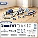 Wdmiya Train Sets for Toddlers 66 Pcs Trains Toy with Battery Operated Tracks Magnetic Connection Compatible with Thomas Brio Christmas Toy Gifts for 3 4 5 6 7 8 Years Old Police - Image 2