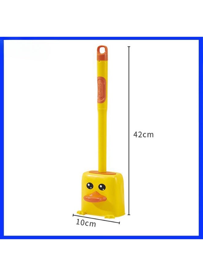 Long Handle Plastic Toilet Brush with Built-in Soap Tank, Wall Mounted Toilet Brush, Bathroom Ideas, Toilet Cleaning Brush, Duck Toilet Brush, Practical Bathroom and Toilet Cleaner - Image 3
