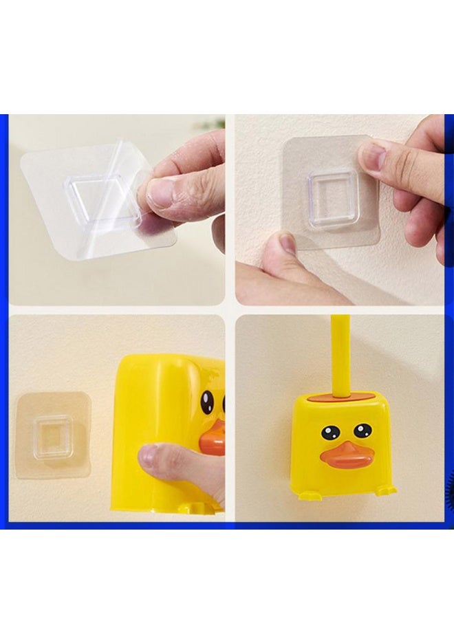 Long Handle Plastic Toilet Brush with Built-in Soap Tank, Wall Mounted Toilet Brush, Bathroom Ideas, Toilet Cleaning Brush, Duck Toilet Brush, Practical Bathroom and Toilet Cleaner - Image 2