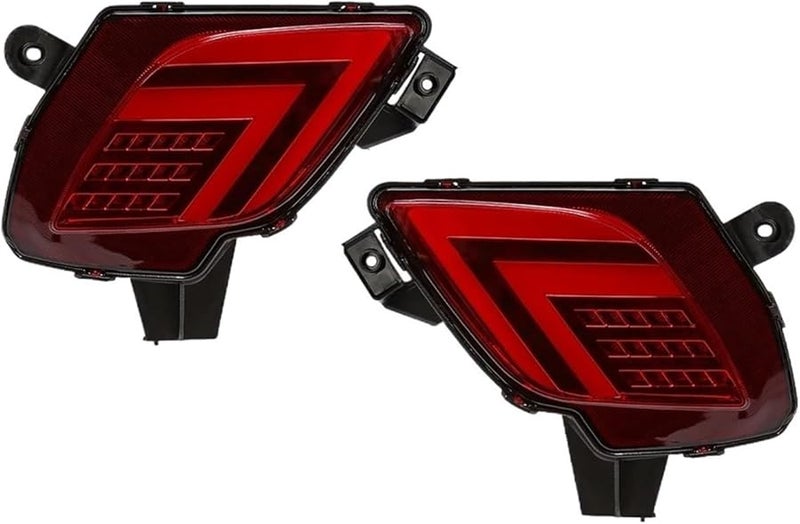 LED Rear Bumper Reflector Lights For Mazda CX5 2013 2016 Brake Warning Dynamic Turn Signal Lamps - Image 2