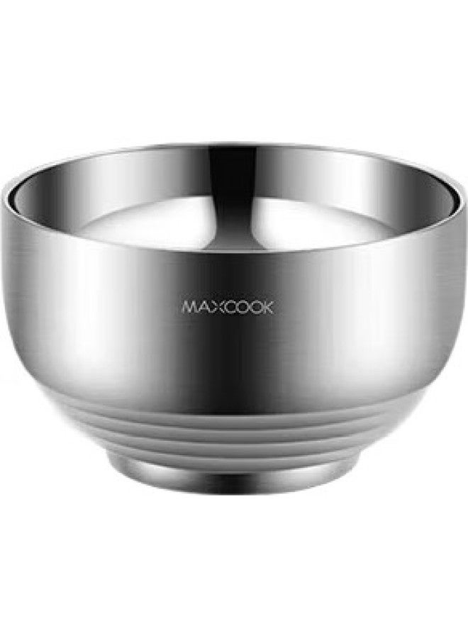 MAX COOK Meichun (Maxcook) 304 Stainless Steel Bowl, Double-Layer Insulated Soup Bowl, Noodle Bowl, 13Cm Mcwa601 - Image 2