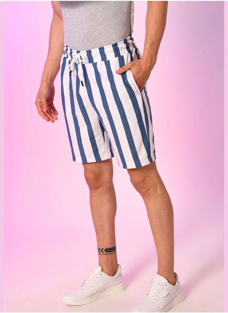 Campus Sutra Striped Short