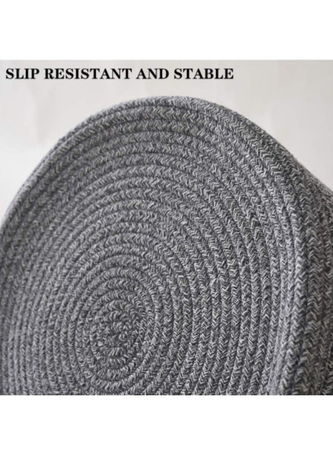 Large Laundry Baskets Clothes Basket Woven Laundry Baskets with Handles, Toys Basket, Large Baskets 51 x 34cm - Image 3