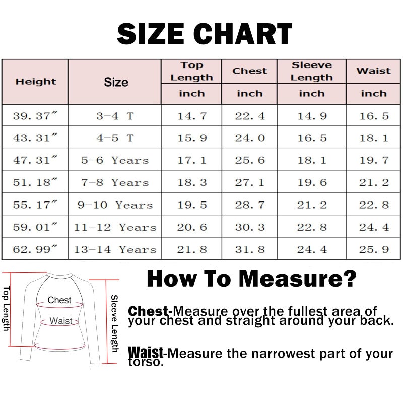 KID1234 Girls Long Sleeve Swimsuits 2 Pieces Set Rash Guard Swimwear Quick Dry Surfing Wetsuit for Kids Bathing Suit Dark Orange 7-8 Years - Image 4