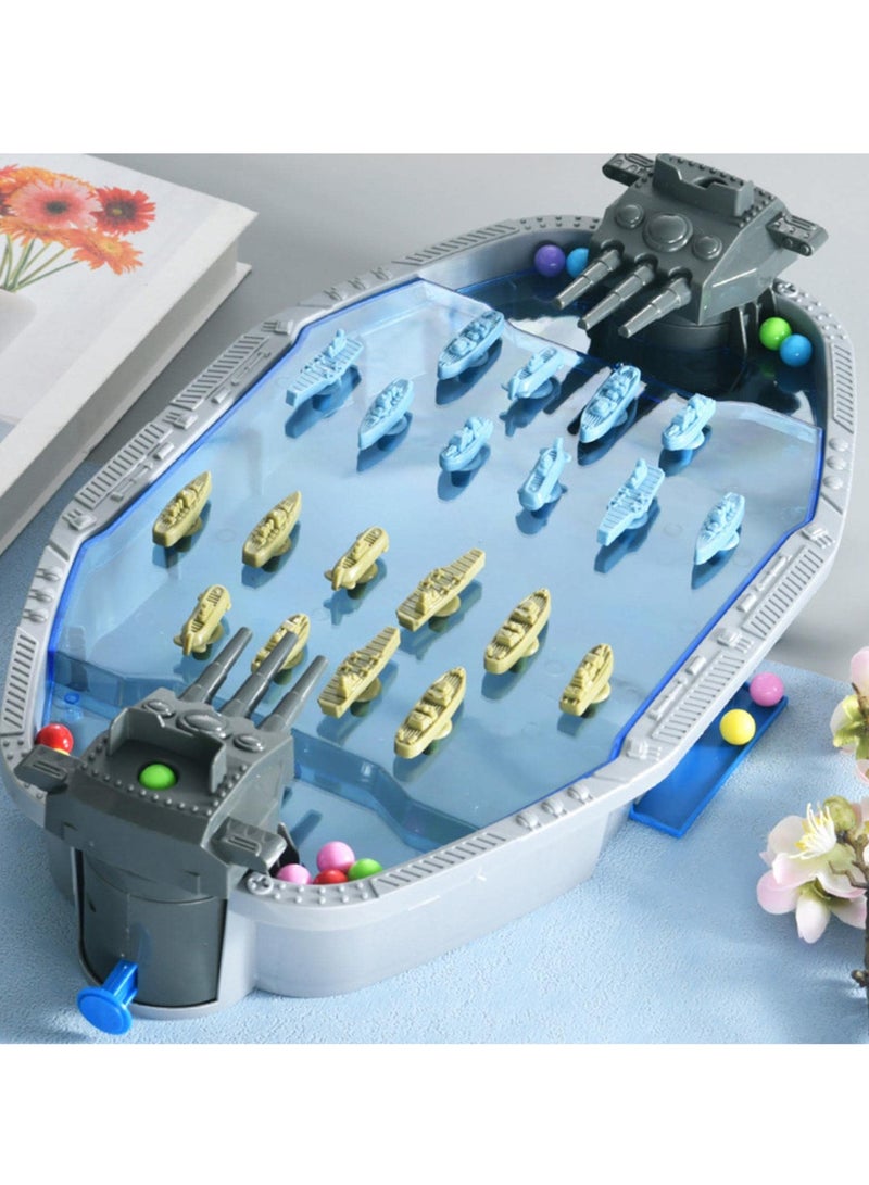 Sharpdo Navy Competition Bouncy Game Board Match Children's Catapult Beads Educational Toys- Navy Toys 2 Player Board Games, Battle Board, Navy Versuses Rivalry - Image 4