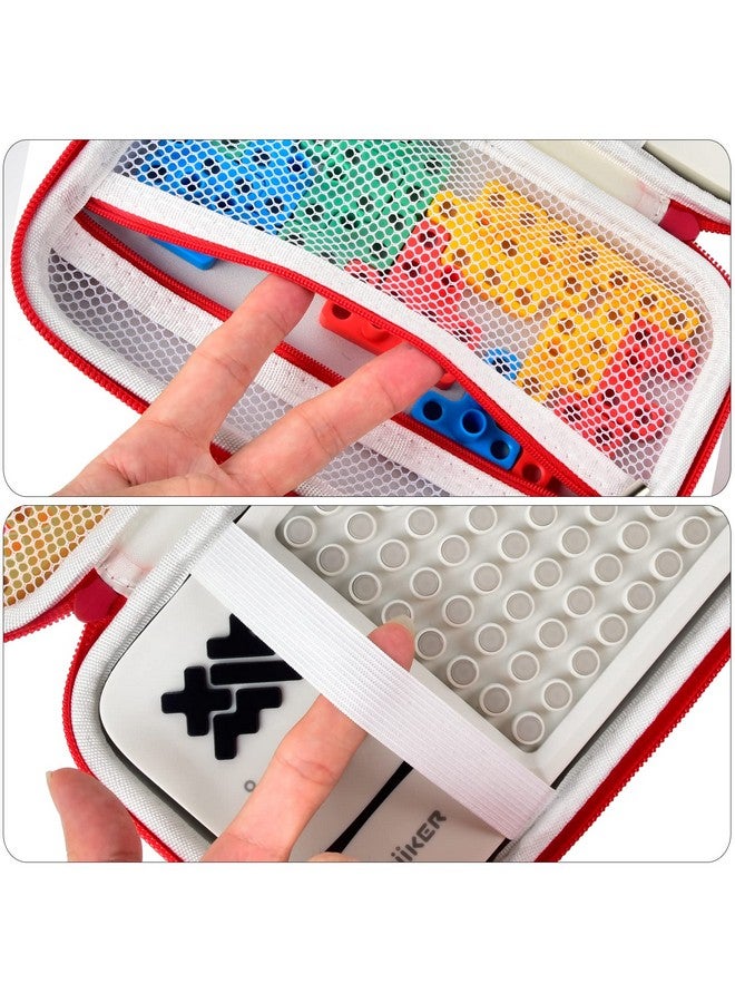 casmilee Case Compatible With GiiKER Super Blocks Game, Super Slide Brain Teaser Holder, Organizer Storage Bag for Electronic Brain Game Console & Puzzles for Kids Boys and Girls - Box Only - White  - Image 5